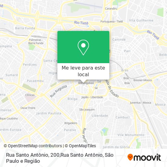 Rua Santo Antônio, 200,Rua Santo Antônio mapa