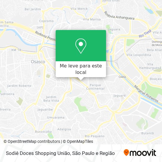 Sodiê Doces Shopping União mapa