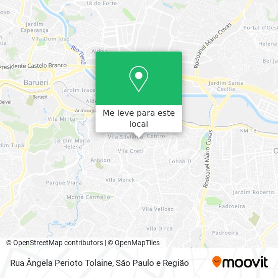 Rua Ângela Perioto Tolaine mapa