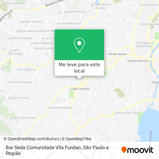 Bar Sede Comunidade Vila Fundao mapa