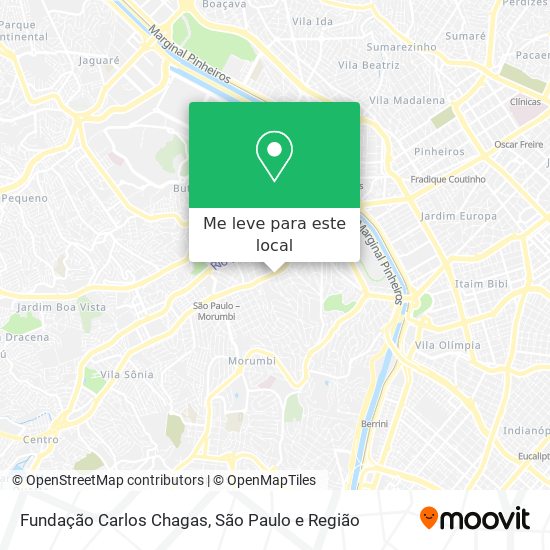 Fundação Carlos Chagas mapa