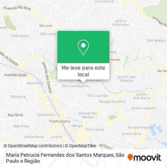 Maria Petrucia Fernandes dos Santos Marques mapa
