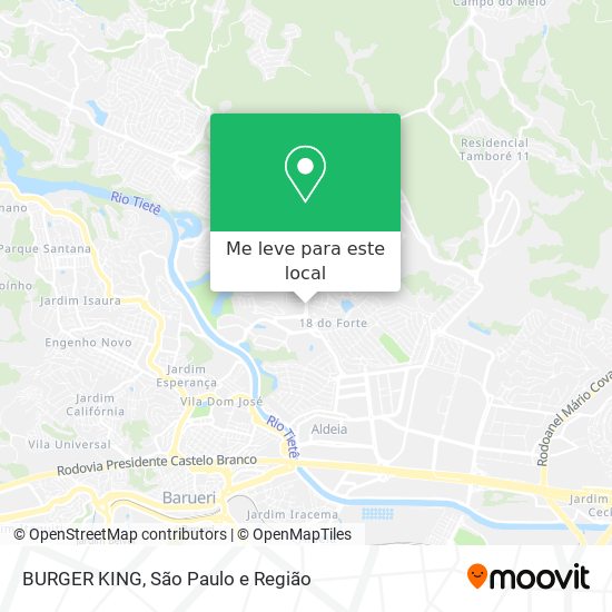 BURGER KING mapa