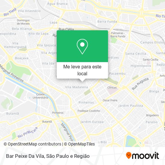 Bar Peixe Da Vila mapa