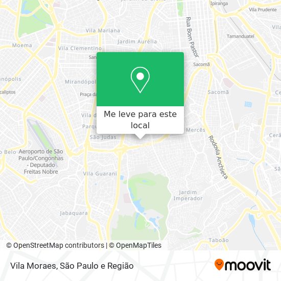 Vila Moraes mapa
