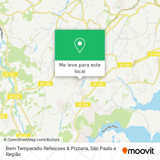 Bem Temperado Refeicoes & Pizzaria mapa