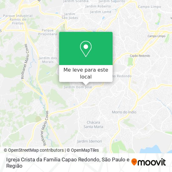 Igreja Crista da Familia Capao Redondo mapa