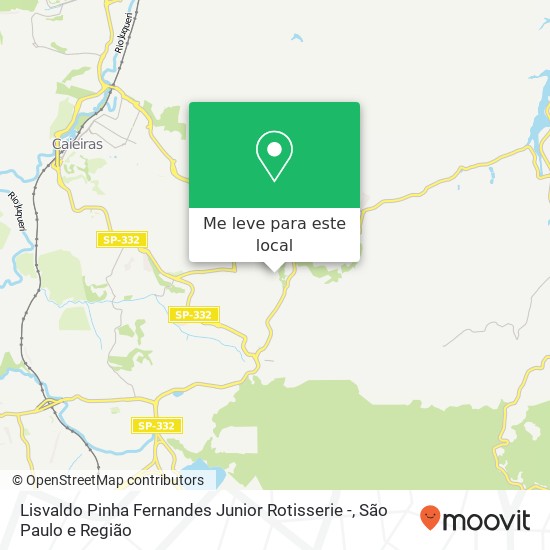 Lisvaldo Pinha Fernandes Junior Rotisserie -, Avenida Vereador Luiz Gonzaga Dartora, 359 Laranjeiras Caieiras-SP 07700-000 mapa