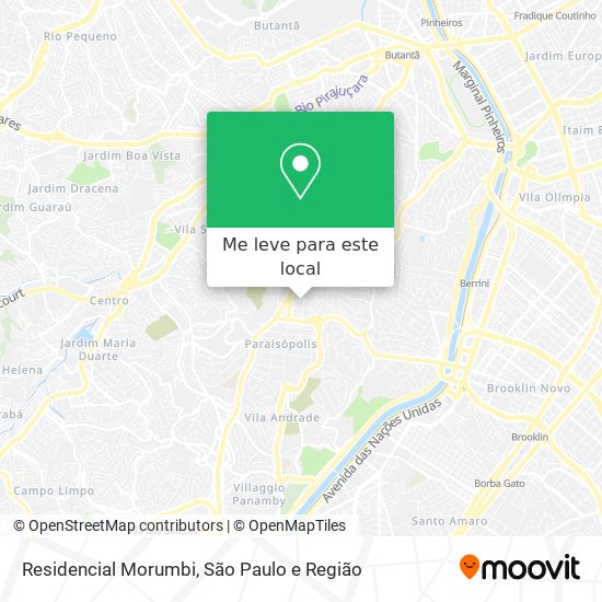 Residencial Morumbi mapa