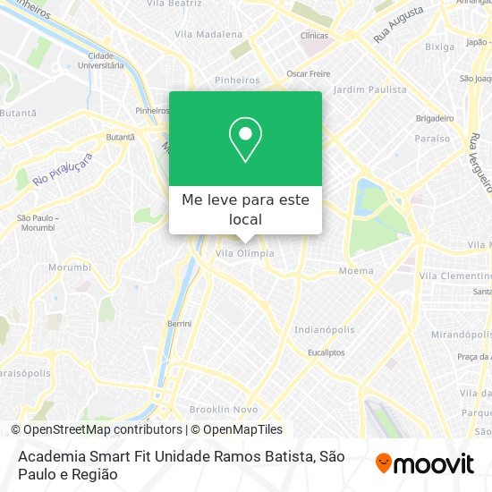 Academia Smart Fit Unidade Ramos Batista mapa