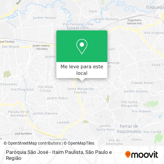 Paróquia São José - Itaim Paulista mapa