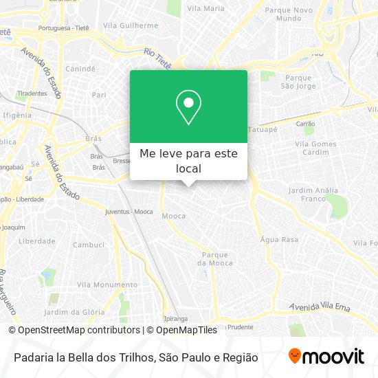 Padaria la Bella dos Trilhos mapa