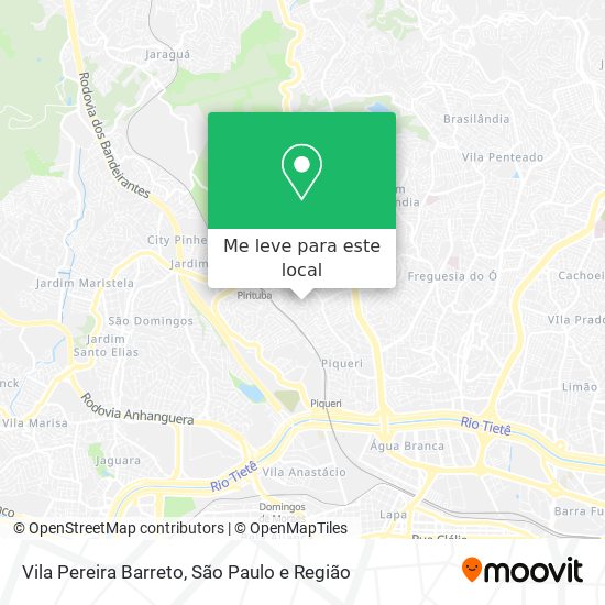 Vila Pereira Barreto mapa