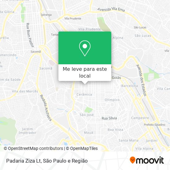 Padaria Ziza Lt mapa