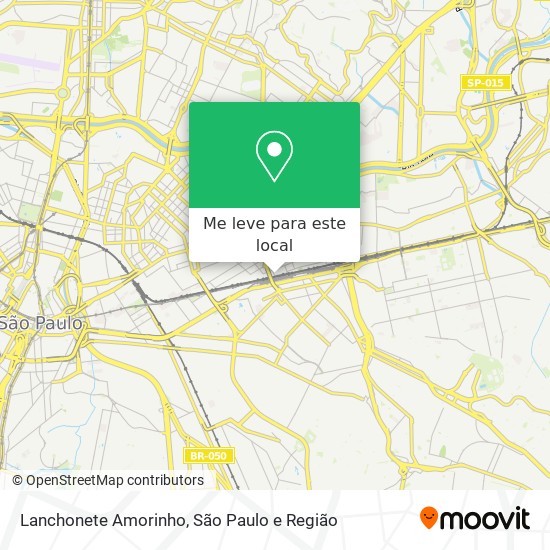 Lanchonete Amorinho mapa