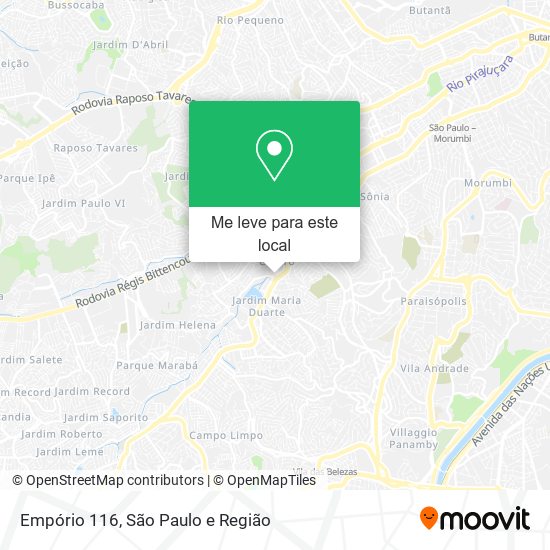 Empório 116 mapa