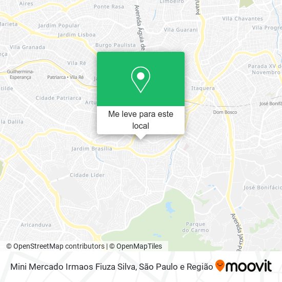 Mini Mercado Irmaos Fiuza Silva mapa