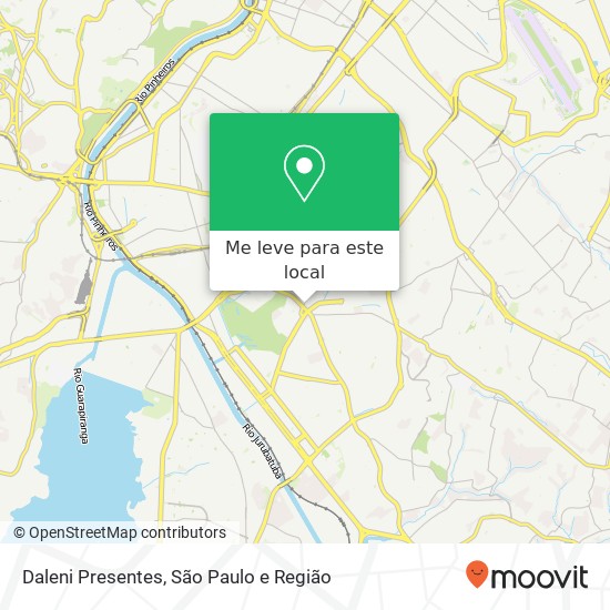 Daleni Presentes, Rua Sócrates, 853 Campo Grande São Paulo-SP 04671-072 mapa