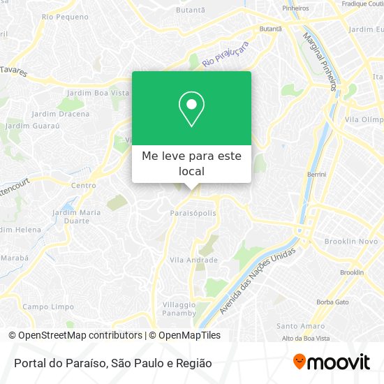 Portal do Paraíso mapa