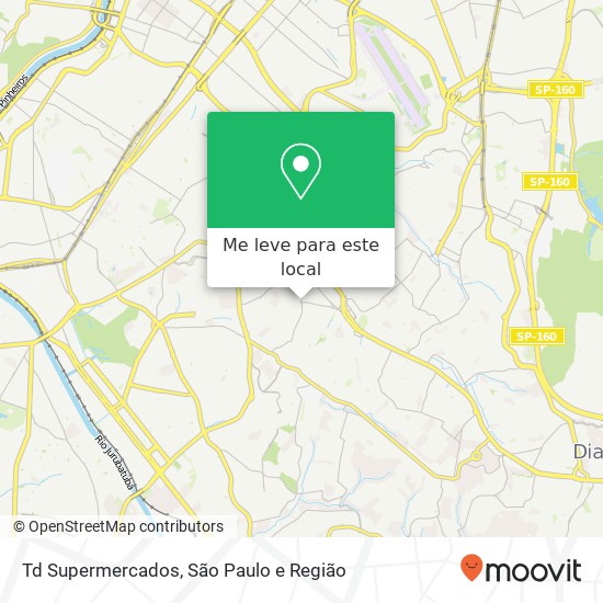 Td Supermercados, Rua Antônio Gil Cidade Ademar São Paulo-SP 04655-001 mapa