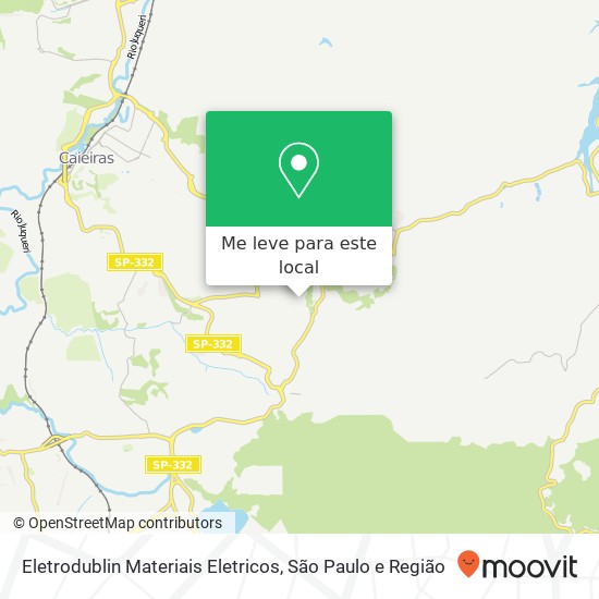 Eletrodublin Materiais Eletricos, Rua Pintassilgo, 303 Laranjeiras Caieiras-SP 07700-000 mapa