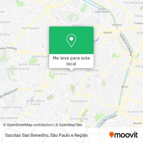 Sacolao Sao Benedito mapa