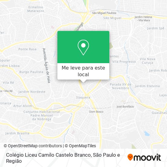 Colégio Liceu Camilo Castelo Branco mapa