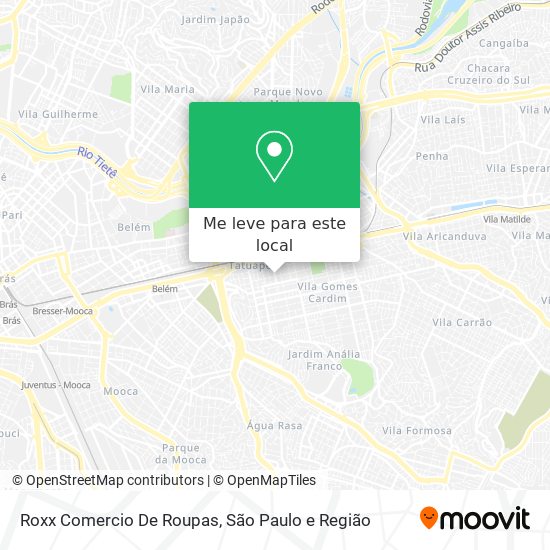 Roxx Comercio De Roupas mapa