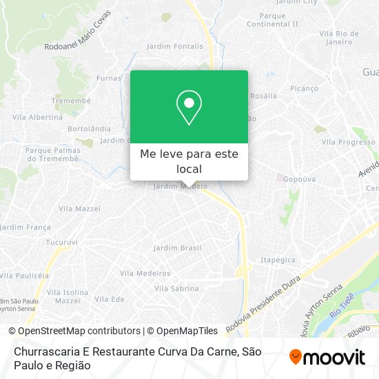 Churrascaria E Restaurante Curva Da Carne mapa