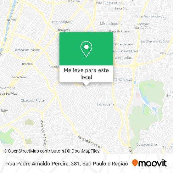 Rua Padre Arnaldo Pereira, 381 mapa