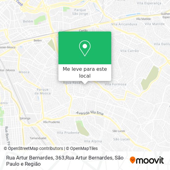 Rua Artur Bernardes, 363,Rua Artur Bernardes mapa