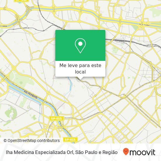 Iha Medicina Especializada Orl, Rua Cayowaá, 2251 Perdizes São Paulo-SP 01258-010 mapa