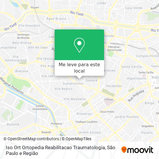 Iso Ort Ortopedia Reabilitacao Traumatologia mapa