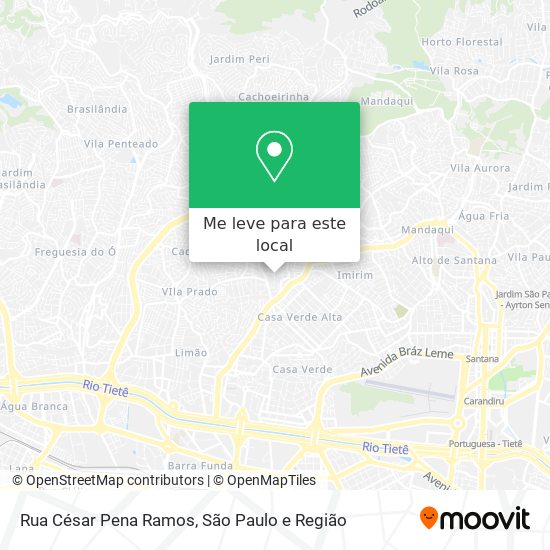 Rua César Pena Ramos mapa