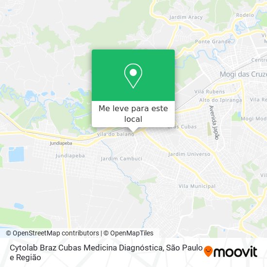 Cytolab Braz Cubas Medicina Diagnóstica mapa