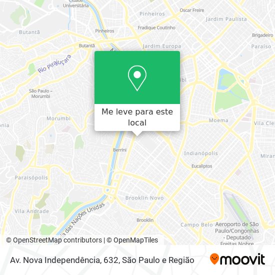 Av. Nova Independência, 632 mapa