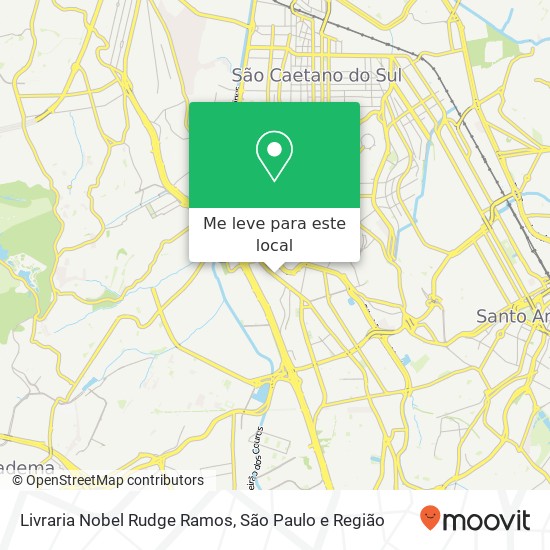 Livraria Nobel Rudge Ramos mapa