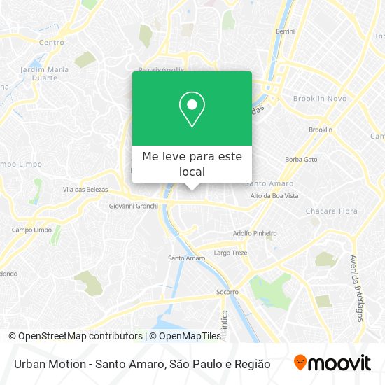 Urban Motion - Santo Amaro mapa