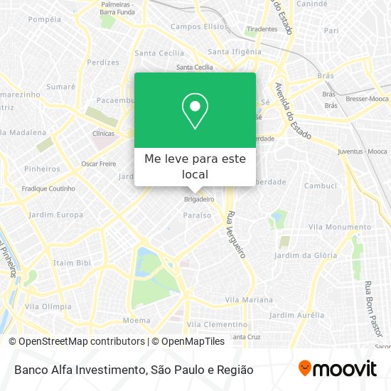 Banco Alfa Investimento mapa