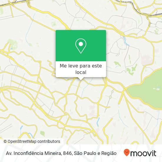 Av. Inconfidência Mineira, 846 mapa