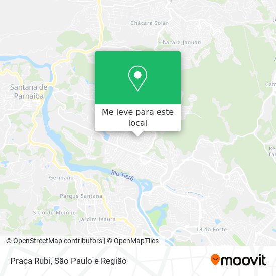 Praça Rubi mapa
