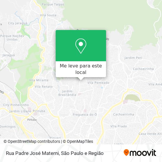 Rua Padre José Materni mapa