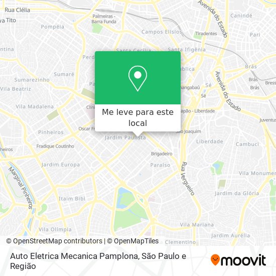 Auto Eletrica Mecanica Pamplona mapa