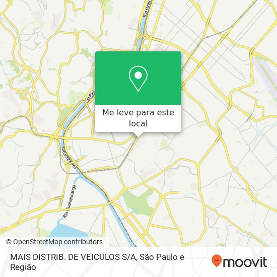 MAIS DISTRIB. DE VEICULOS S / A, Avenida Adolfo Pinheiro, 1000 Santo Amaro São Paulo-SP 04733-100 mapa