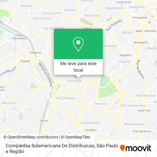 Companhia Sulamericana De Distribuicao mapa