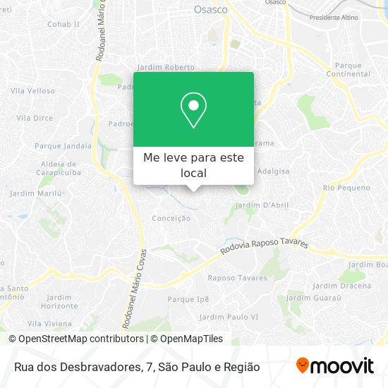 Rua dos Desbravadores, 7 mapa