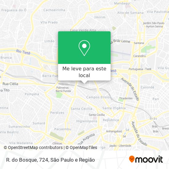 R. do Bosque, 724 mapa