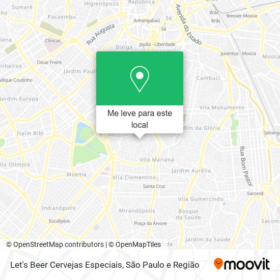 Let's Beer Cervejas Especiais mapa