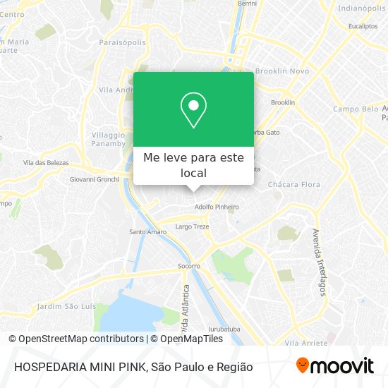 HOSPEDARIA MINI PINK mapa