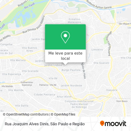 Rua Joaquim Alves Dinís mapa